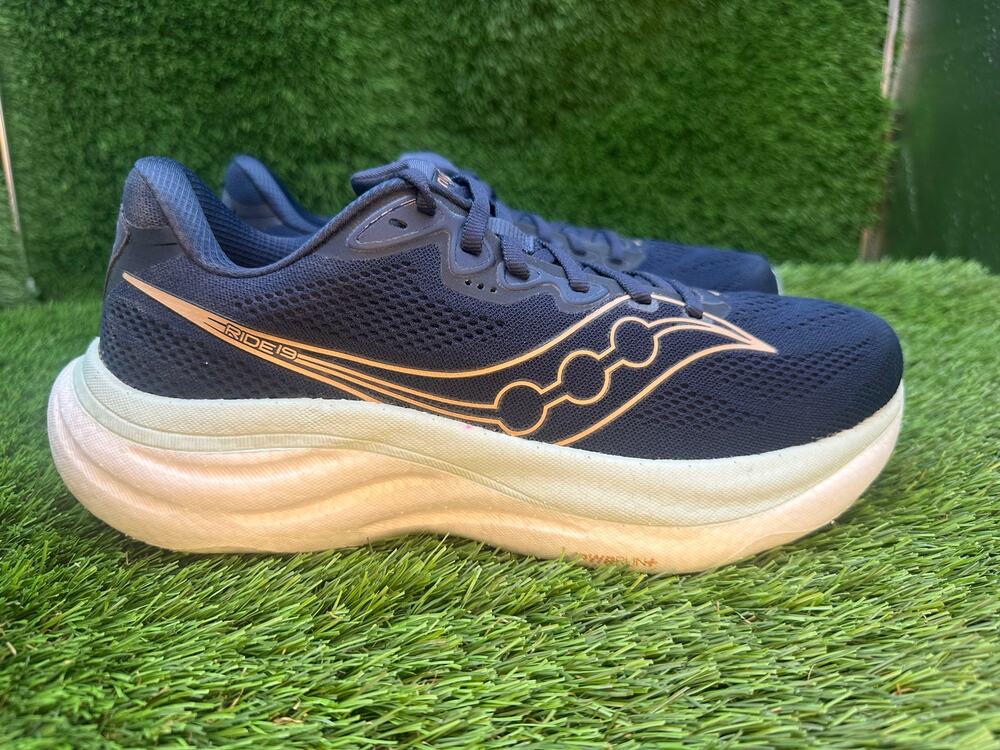 Saucony Ride 19 S11055-110 Athletic Sneaker Women's 9.5 Blue Mesh Sports Jogging